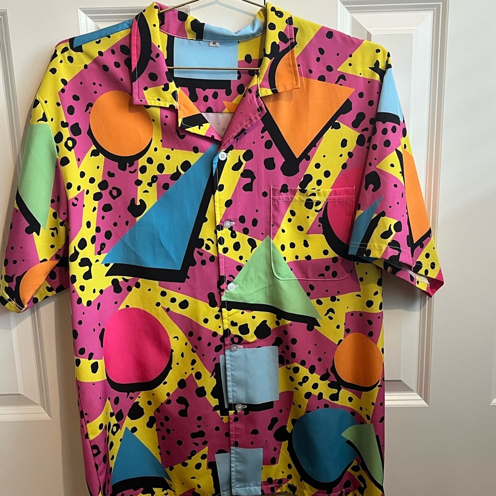 Colorful Geometric Men's Shirt